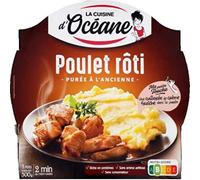 French Roast chicken and mashed potatoes old fashion - Poulet Roti et Puree a lÕAncienne la cuisine d Oceane - 300 gr - 1 serve