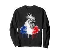 French Rooster Graphic France Flag Colors Proud Country Sweatshirt