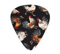 French Roosters Fashion Colour Guitar Picks 12 Packï¼Œ For Acoustic Guitar Electric Guitar Ukulele