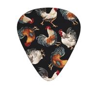 French Roosters Guitar Paddle 12 Pack Guitar Picker Suitable For Bass Guitar Electric Guitar Soundtrack Guitar Yukrili