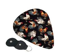 French Roosters Guitar Picks, 6 Pack Includes Thin(.46mm), Medium(.71mm) & Heavy Gauges(.96mm) Suitable For Guitar, Ukulele, Etc.