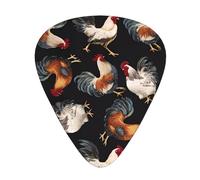French Roosters Guitar Plectrums 12 Pieces For Ukulele Bass Instrument Accessories