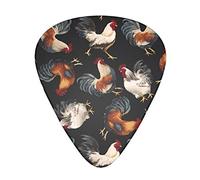 French Roosters Guitar Plectrums Classical Triangle Bass Acoustic And Electric Guitar Plectrums For Guitarists 12 Pieces