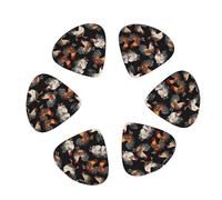 French Roosters print Guitar Picks, 12PCS Premium Celluloid Guitar Pick Medium for Acoustic Guitar, Electric Guitar, Bass