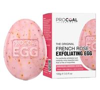 French Rose Exfoliating Natural Soap 100g by Procoal - Vegan Soap Bar For Soft, Refreshed And Decongested Skin, Glycerin Soap, Hand, Body, Shower & Cruelty-free