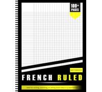 French Ruled Notebook With Graph Paper Format For Handwriting And Journaling