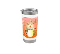 French Salut Funny Chicken Eggs School Stainless Steel Insulated Tumbler