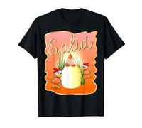French Salut Funny Chicken Eggs School T-Shirt