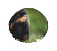 French Shepherd Dogs Beauceron Black Puppy Cute Double Layer Elastic Waterproof Shower Cap Reusable Bath Cap