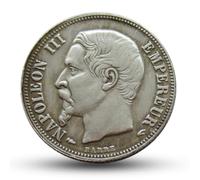 French Silver Coins, France Antique Coin, Napoleonic Ancient Coin Collection, Old Coins for Collectors, Vintage French Empire Gift for Collector - Napoleon III 1859