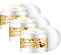 French Snail Repair Cream, Snail Essence Face Cream, Snail Extract Secretion Hyaluronic Acid Moisture Facial Cream, Improve Skin Nourishing Collagen Essence Cream (3pcs)