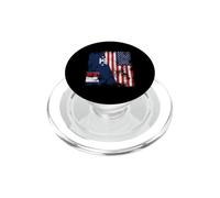French Southern and Antarctic Lands USA Flag Distressed PopSockets PopGrip for MagSafe
