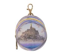 French Spring Mont Saint-Michel Baby Girl Pacifier Holder Case Portable Change Purse Key Holder, Baby Items Container Box caja para chupones de
