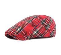 French Style Cap Plaid Beret Women Spring Summer Cotton Irish Red Green Peaky Blinders Cap Gentlemen Vintage Winter Ladies Hat