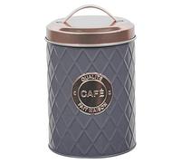 French Style Copper and Grey Tin Bread Pasta Sugar Coffee Biscuit and Tray Home Decorative Boxes (Coffee)