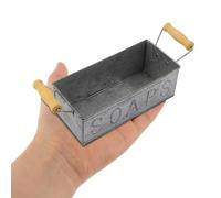 French Style Iron Flower Pot Metal Container for Garden Decoration, Sturdy Silver Iron Flower Planter Bucket, for Holding Plants and Party Decoration