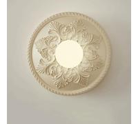 French Style Modern Round Wall Mounted Light Bedside Wall Sconce Light for Corridor Home Decor Flower Swall Light Fixture for Bedroom Living Room Large Cream Night Lights Porch Stairs