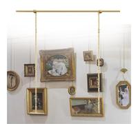 French Style Wall Picture Hanging Home Gallery System, 240 200 17 150 100 90 80 60 Cm Adjustable Picture Hanging Wire Kit, for Display Paintings Poster Mirror Vintage Pictures(190cm/75in/6.2ft)