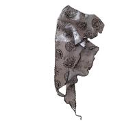 French Styles Triangular Headscarf Cashew Print Bandana Headwrap For Women And Girl Travel And Outdoor Activity Headwear