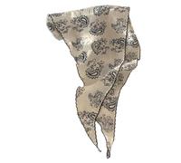 French Styles Triangular Headscarf Cashew Print Bandana Headwrap For Women And Girl Travel And Outdoor Activity Headwear