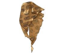 French Styles Triangular Headscarf Cashew Print Bandana Headwrap For Women And Girl Travel And Outdoor Activity Headwear