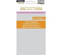 French Tarot Card Sleeves 61mm x 112mm (110)