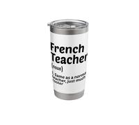 French Teacher Definition Teaching Class School Education Stainless Steel Insulated Tumbler