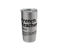 French Teacher Definition Teaching Class School Education Stainless Steel Insulated Tumbler