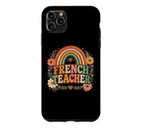 French Teacher Retro Rainbow Language Educator Design Case for iPhone 11 Pro Max