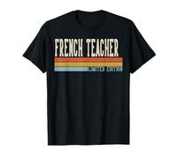 French Teacher Week Retro Vintage Back to School Day T-Shirt