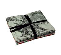 French Themed Pack of 5 Cotton Fat Quarters