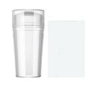 French Tip Nail Stamp - Clear Silicone Nail Arts Stamper Kit | Easy Manicure Decoration Tool with Precision Design, Reusable Accessories for Women Girls Beginners, DIYers Nails Salon at Home