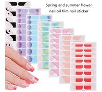 French Tip Nails Sticker Glittering Nails Polish Stickers Flowers Gels Nails Strips Nails Art Decortions Nails Supplies