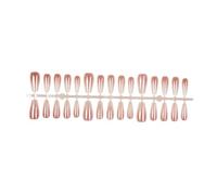 French Tip Press on Nails Long Coffin False Nails Fake Nails Full Stick on Nails for Women and Girls