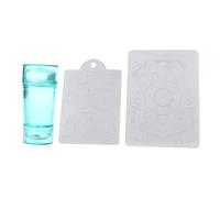 French Tip Stamp Dual-head Art Stamper Clear Silicone Art Stamp For French Manicure Art Design