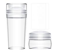 French Tip Stamp, Nail Art Stamper Kit, Nail Salon Stamp, Silicone Nail Stampers, Elastic Silicone Clear Nail Stamp Kit, Nail Art Stamp For French Manicure Home DI Y Nail Salon