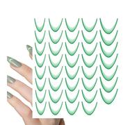 French Tip Stickers - Moon Shaped Nail-Guide Design, Self Adhesive Easy Apply System, Flexible Thin Decal Structure, Clean Edge Manicure Shaping Tool | Use During Creating Precise French Tips