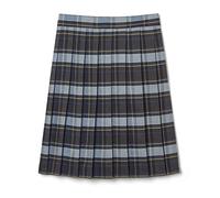 French Toast Big Girls' Plaid Pleated Skirt, Blue/Gold, 12