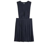 French Toast Big Girls' Stacy V-Neck Wide Strap Jumper - Blue - Small