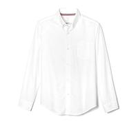 French Toast Boys' Basic Button Down Shirt, White, 10