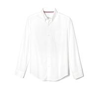French Toast Boys' Basic Button Down Shirt, White, 10 Years