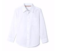 French Toast Boys' Basic Button Down Shirt, White, 2 Years