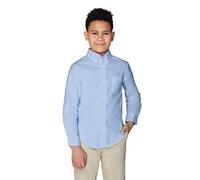 French Toast Boys Long Sleeve Oxford Shirt (Standard & Plus), Light Blue, 16 Years