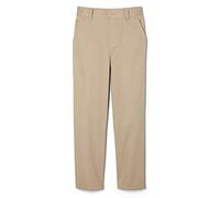 French Toast Boys' Pull-on Relaxed Fit School Uniform Pant (Standard & Husky), Khaki, 7 UK