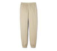 French Toast Boy's Pull-on Twill Jogger Pants, Khaki, 7
