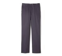 French Toast Boy's Relaxed Fit Twill Pant with Adjustable Waist, Gray, 10