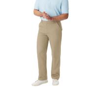 French Toast Boy's Relaxed Fit Twill Pant with Adjustable Waist, Khaki Beige, 8