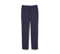 French Toast Boy's Relaxed Fit Twill Pant with Adjustable Waist, Navy Blue, 12