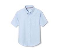 French Toast Boys' SE9003 Button Down Shirt, Light Blue, 12