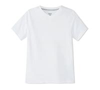 French Toast Boys Short Sleeve V-Neck Tee T-Shirt, White, 6-7